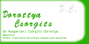 dorottya csorgits business card