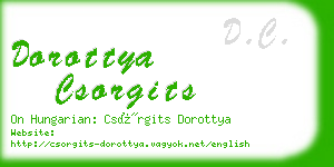 dorottya csorgits business card